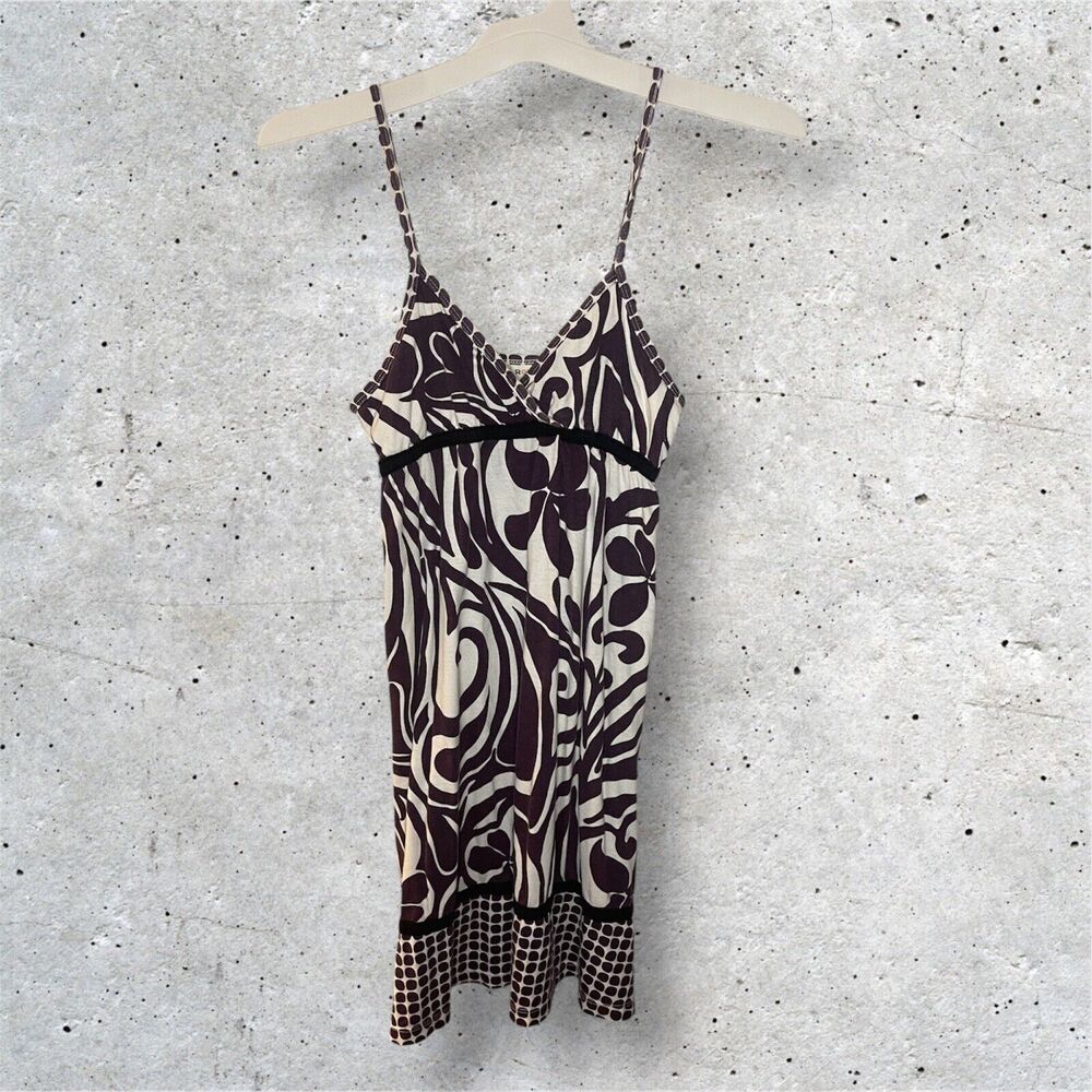 Roxy Womens Coastal Hawaii Y2k Tropical Dress Size Small Vintage 90s Boho Surfer